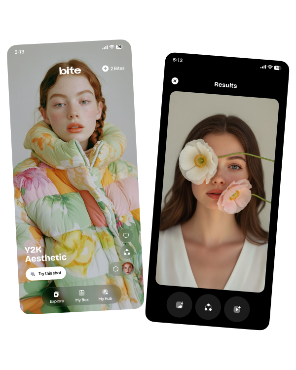 Bite app screenshots